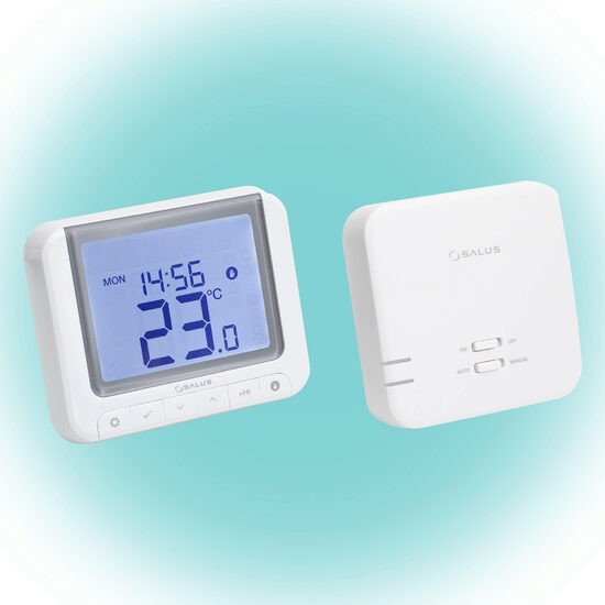 Termostat de camera cu releu fara fir, ecran LCD, temperatura reglabila, 9.5 x 11.8 x 2.6 cm - imagine 3